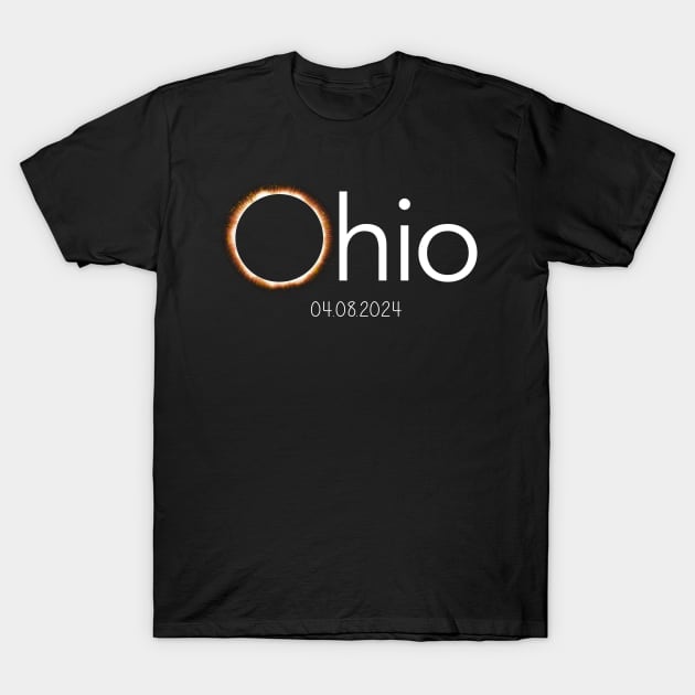 Ohio Total Solar Eclipse 2024 Eclipse 4.08.24 April 8 2024 T-Shirt by NUMAcreations